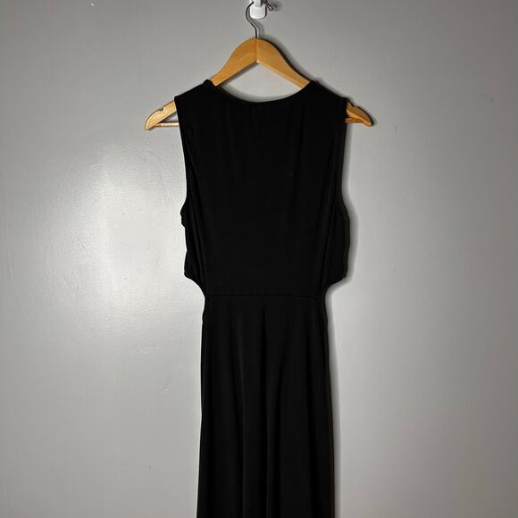 Beyond Yoga Maxi Around The World Front Twist Dress Women’s XL Black Cutout - Picture 13 of 14